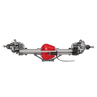 Imagem de RiToEasysports Eixo do portal dianteiro RC de alta resistência de metal RC para carro Axial Scx10 1/10 de controle remoto (titânio)