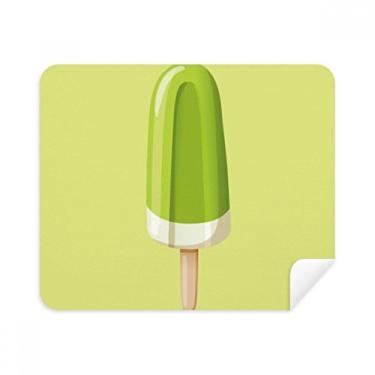 Imagem de Pano de limpeza de tela Green Mung Bean picolé doce gelo limpador de tela 2 peças tecido de camurça