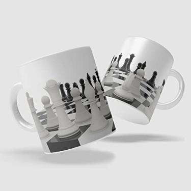 Imagem de Caneca Jogo Tabuleiro Xadrez 8