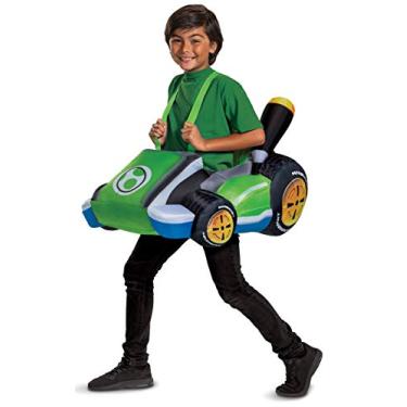 Imagem de Disguise Child Boys Mariokart Inflatable Yoshi Kart Costume- One Size Fits Most Green
