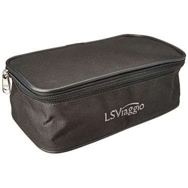 Imagem de Necessaire Organizadora NC6115, LS Bolsas, preta, 22 x 12 x 8 cm