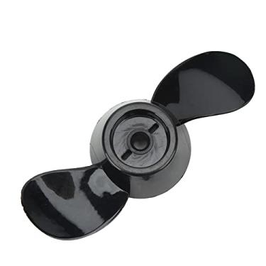 Imagem de Propulsor de popa de plástico espesso durável 2 lâminas de substituição para motores 12V 24V preto