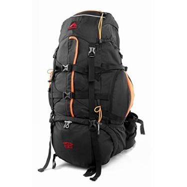 Imagem de 0065 - MOCHILA CRAMPON 65 - PRETA COM DETALHES LARANJA
