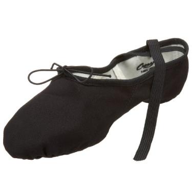 Imagem de Capezio Tênis de balé masculino Romeo de lona, Preto, 9.5 Wide