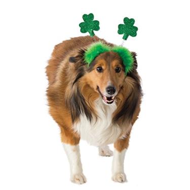 Imagem de Rubie's Fantasia de cachorro Bopper do Dia de São Patrício, trevo verde Bopper - Pequeno/Médio