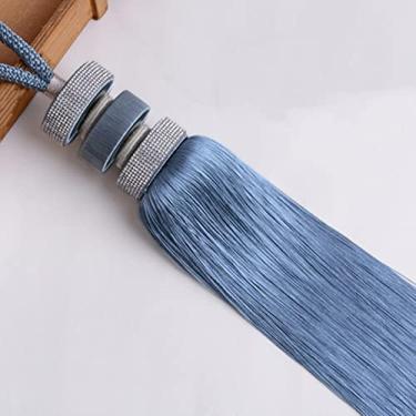 Imagem de 2 peças cortinas de bola penduradas cortina de cristal europeu borlas cortina tiebacks ataduras acessórios de cortina, 11,2 peças