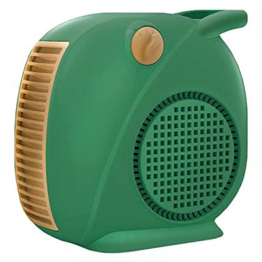 Imagem de XD Designs Aquecedor de ventilador vertical, aquecedor elétrico portátil de cama, aquecimento pessoal de baixa energia de 1800 W com 2 configurações de calor/ventilador de sopro frio, proteção de filtro e superaquecimento, verde
