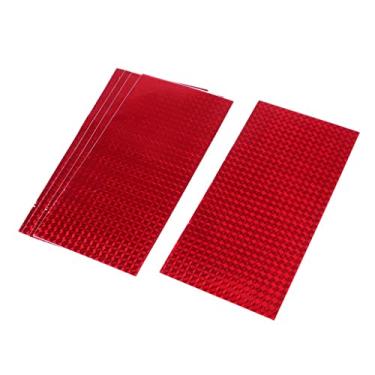 Imagem de Menolana 5 x adesivos de isca de pesca holográfico equipamento de pesca para amarrar moscas artesanato ferramenta faça você mesmo, vermelho, conforme descrito