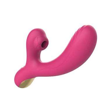 Imagem de Vibrador Feminino 14 modos Estimulador Clitóris Sucção & Ponto G Poderoso Silencioso Erótico Zatla (Vermelho)