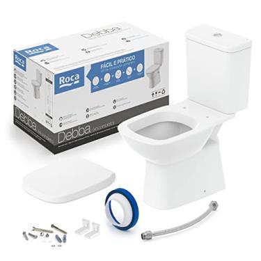 Imagem de Kit Vaso Sanitário com Caixa Acoplada e Assento Soft Close Gap Debba Classic Roca