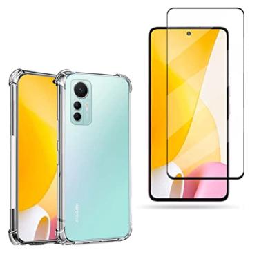 Imagem de Kit Capa Anti Impacto e Película De Vidro Para Xiaomi Mi 12 Lite Mi12 Lite