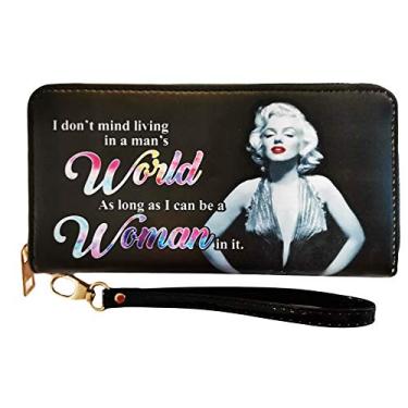 Imagem de Carteira Marilyn Monroe com zíper - Mundo Feminino, Multicolorido, Medium, Retrô