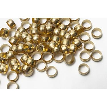 Imagem de LTWFITTING Rolhas de compressão de latão de 1/8", encaixe de compressão de latão 1/2" OD HF60850