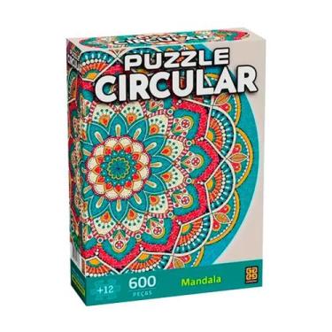 Imagem de Quebra Cabeça Puzzle Circular Mandala 600 Peças 4163 - Grow