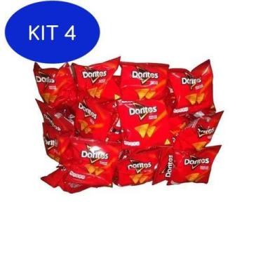 Imagem de Kit 4 Biscoitos Salgadinhos Elma Chips Doritos Caixa Com 20