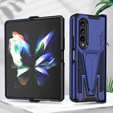 Imagem de Estojo de proteção rígido e resistente para Samsung Galaxy Z Fold4 Fold 4 5G antiderrapante, azul, para galaxy Z Fold 4