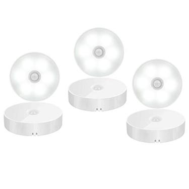 Imagem de WIDIAN Luz com sensor de movimento, luz de parede, luz de armário, luz noturna de LED, lâmpada inteligente de indução corporal, luzes de escada para quarto, armário, parede, cozinha, corredor