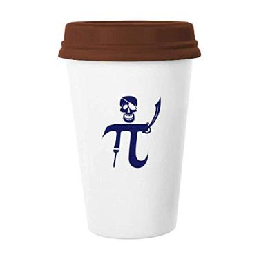 Imagem de Caneca de cerâmica Face Pi Arma Matemática Copo de café Copo de cerâmica