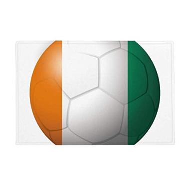 Imagem de DIYthinker Tapete para porta de banheiro com bandeira nacional Coate D'Ivoire