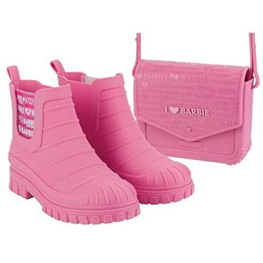 Imagem de Bota Galocha Infantil Barbie Grendene 22918 - Rosa Médio - 31/32
