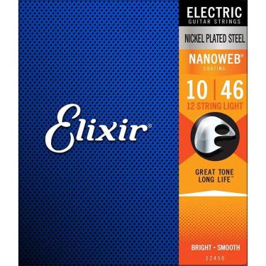 Imagem de Encordoamento Guitarra Elixir Light 12C 010 Nanoweb