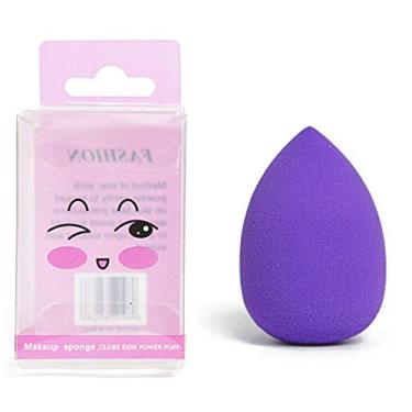 Imagem de FASHION MAKEUP ESPONJA FACIAL PARA MAQUIAGEM - Roxo - Borracha - Gota - 24 UNIDADE - Aplicar base e corretivo