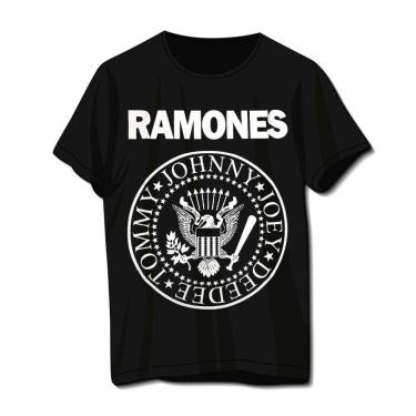 Imagem de Camiseta Plus Size Ramones Preta Banda De Rock Unissex