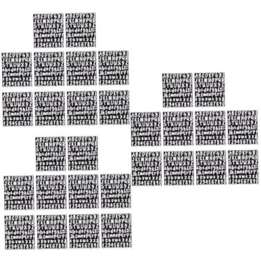 Imagem de HEMOTON 30 Folhas rótulo alfanumérico decalques para carros adesivos de chapéu de formatura rótulos número do alfabeto adesivo autoadesivo adesivos com número do alfabeto PVC
