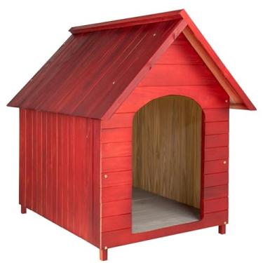 Imagem de Casa Casinha De Cachorro em Madeira Pintada Grande N5 (Mogno)