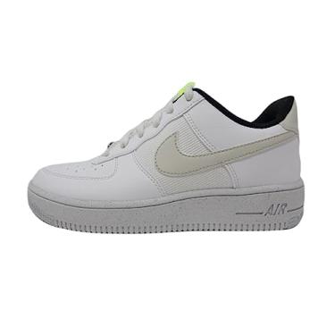 Imagem de Nike Tênis de basquete masculino Air Force 1 Crater Next Nature, Branco/Osso Claro-Volt-Preto, 35