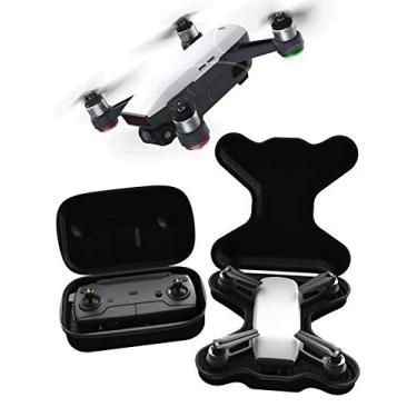 Imagem de GoScope SPARK GO CASE - compact hardshell case - DJI SPARK & CONTROLLER - Adventure/Travel Case (features belt straps for easy hands-free carrying) DJI SPARK {SLIMLINE WATER-RESISTANT NYLON HARD CASE}