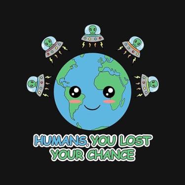 Imagem de TeeFury - You Lost Your Chance - Camiseta masculina de ficção científica, alienígena,, Preto, GG