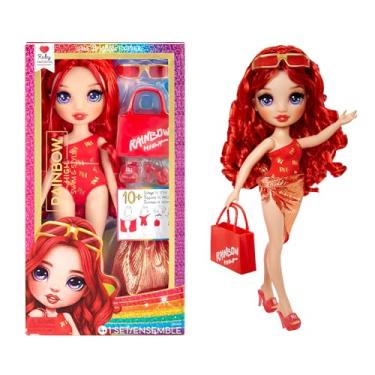 Imagem de Rainbow High Swim & Style Fashion Doll- Ruby (Red)
