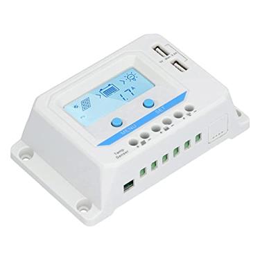 Imagem de Controlador de Carga Solar Com Display LCD PWM Carga Gestão para Sistemas Solares Home ABS Material 12/24V (40A)