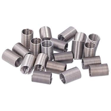 Imagem de MOUMOUTEN 20pcs M12 * 1 Mangas de fio de aço inoxidável 304 com rosca flexível Protetores de soquete Parafusos Fixadores Porcas de reparo Mangas métricas Polegadas Mangas de (3D)