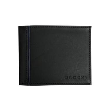 Imagem de Carteira Ogochi Pequena Sintética Preta-Masculino