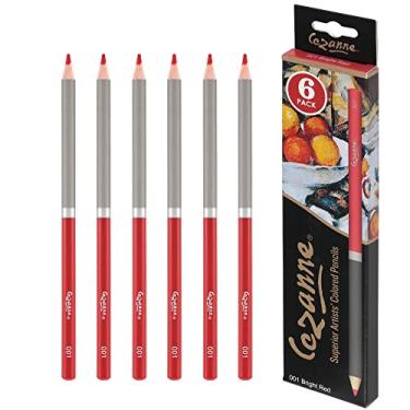 Imagem de Lápis de cor premium Creative Mark Cezanne vermelho brilhante pacote com 6 - lápis de desenho altamente pigmentados - lápis de colorir para desenhar, misturar, colorir e mais