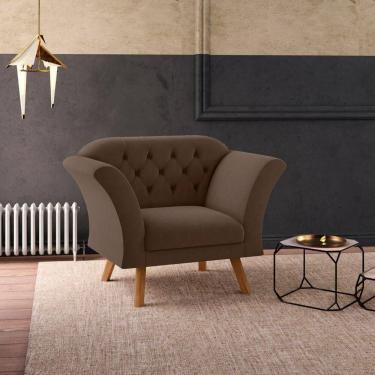 Imagem de Poltrona Decorativa Roseira Inca Marrom