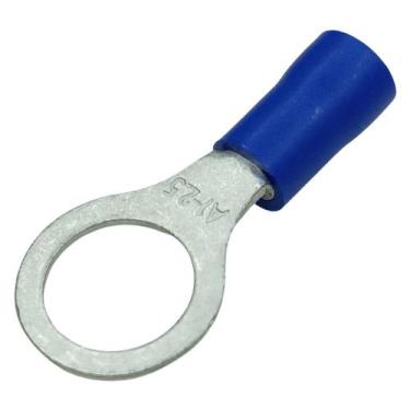 Imagem de Terminal olhal anel isolado 1,0 a 2,5mm² m8 azul 10 unidades - NTV ELÉ