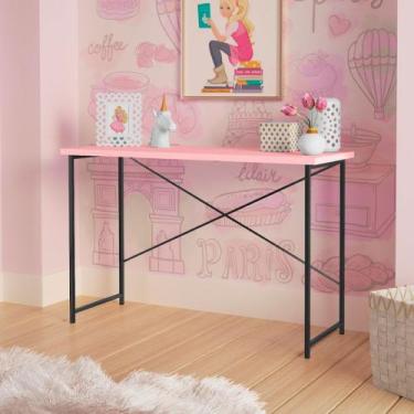 Imagem de Aparador Industrial Infantil Princesa Aço Carbono KLM, Preto/Rosa