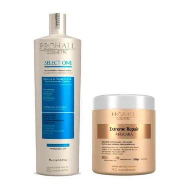 Imagem de Escova Select One Prohall 1L + Máscara Extreme Repair 500g - Prohall C