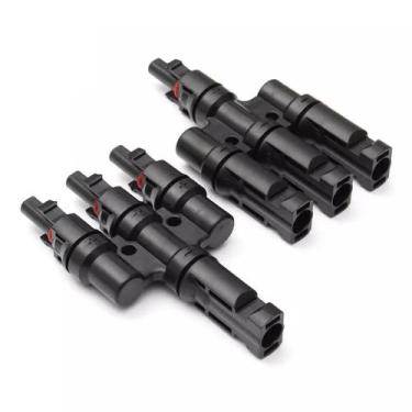 Imagem de Conector Mc4 3 Vias 3X1 Painel Energia Solar 40A Tipo T - Wordsunlight