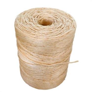 Imagem de Corda de Sisal Fio 500 Metros 2mm Decoração e Artesanato - Sisalândia