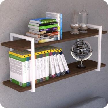 Imagem de Prateleira Estilo Industrial Para Sala Parede GND BM 120cm - MetalCrom