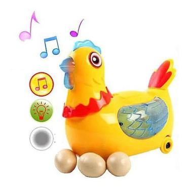 Imagem de Galinha De Brinquedo Bota Ovo Com Luz E Som(Lançamento) - DM TOYS