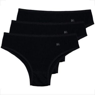 Imagem de Kit 3 Tangão Cotton Penteado Feminina Estilo Atacado - Básica Linda, P