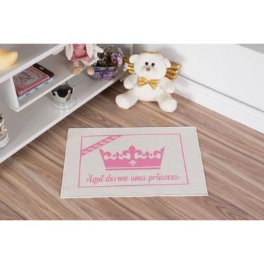 Imagem de Tapete Infantil Natural Princesa Rosa 45X70CM - FASTLAR