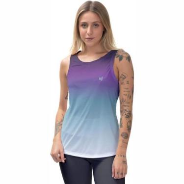 Imagem de Camiseta Cavada Feminina Regata Fitness Academia Yoga Pilates - Efect,