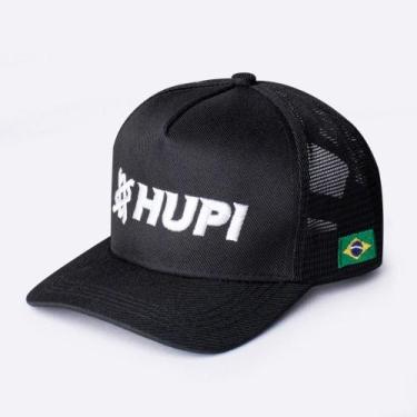 Imagem de Boné HUPI Bordado Preto, Preto