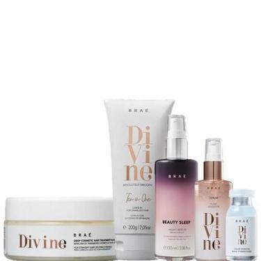 Imagem de BRAÉ Divine Máscara 200g Leave in 200g Serum 60ml Ampola 13ml e Beauty